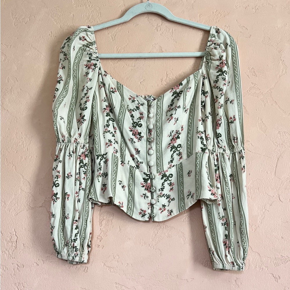Reformation Cera Floral Top